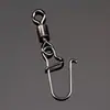 Accesorios para Equipo de Pesca Anilla Giratoria Americana de Acero Inoxidable + Pasador Reforzado Gran Tracción Varias Especificaciones Conector Suministros de Pesca