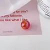 Chen Ming Acrílico Transparente Bolha Furo Reto Contas Redondas Contas Coloridas Chaveiro DIY Acessórios de Cabelo com Contas Cartão 19mm