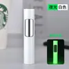 Isqueiro Cilíndrico à Prova de Vento com Chama Azul Passante, Recarregável, Legal e Moderno, Isqueiro Personalizado Masculino com Botão