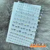 Pegatina para la Cara Pegatina de Diamantes de Imitación Perla Diamante Pegatina de Diamante Flash de Rendimiento Pegatina para Cejas Lunar de Desgarro Pegatina de Maquillaje para Ojos Pegatina para la Cara Joyería de Amor Mariposa
