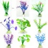 Plantas Acuáticas Simuladas, Venta Directa de Fábrica, Plantas de Acuario Más Vendidas, Paisajismo para Peceras, Flores Artificiales de Plástico, Suministros Decorativos, Venta al por Mayor