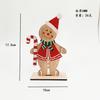 Nuevo Producto Transfronterizo Adornos Decorativos Navideños de Madera Adornos Navideños Pintados Creativos Decoraciones de Muñeco de Nieve Navideño