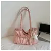 Bolso Casual de Moda de Gran Capacidad para Mujer, Textura Simple, Bolso de Hombro de Nuevo Estilo, Bolso Tote Personalizado de Moda Primavera 2026