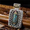 Colgante de Collar para Hombre y Mujer Yuhong Wanfo Chaozong Transportador Cuenta de Nueve Ojos Taotie Personalidad Tendencia Nacional Salida de Fábrica