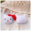 Accesorios de cabeza de gato de peluche de dibujos animados broche de gatito con lazo accesorios para tocado accesorios para ropa bolsa zapatos calcetines accesorios para funda de teléfono