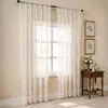 Cortinas de Encaje Floral de Color Sólido Estilo Francés Nuevas de Verano 2026 para Dormitorio, Sala de Estar, Balcón, En Stock al por Mayor