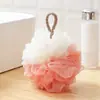 Bombas de baño grandes de dos colores que no se desmoronan, empaquetadas individualmente, para uso en casa, para bañar y exfoliar la espalda, baño de burbujas colorido
