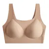 Roupa interior de apoio suave Jelly soft push-up feminina coleção de peito anti-queda sem anel de aço sem corrida Copa alta elasticidade sem costura