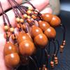 Calabaza Tallada con Hueso de Oliva Semilla Única Nube Trasera Cadena Larga Única Collar Fulu Pulsera Collar de Hueso de Oliva Huevo Hu