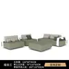 Sofá de acero inoxidable para exteriores, mesa de centro para patio, combinación, silla de ratán para jardín de hotel al aire libre, villa, muebles de exterior para ocio