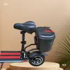 Patinete Elétrico com Suporte de Ferro Resistente, Cesta Traseira e Cobertura de Plástico