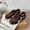 Zapatos de Entrenamiento Alemanes con Cordones, Bloques de Color, Tacón Oculto, para Mujer, Otoño 2025, Nuevos, Retro, Versátiles, Zapatos Forrest Gump, Zapatos Deportivos Casuales