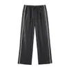 ZA moda feminina transfronteiriça europeia e americana, conjunto popular casual de jaqueta jeans oversized e calça no AliExpress
