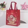 Bolsa Tote de Tela No Tejida Modelo Nuevo Navideño con Stock en Amazon Bolsa para Dulces de Halloween Laminada Papá Noel