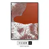 Pintura decorativa minimalista nórdica moderna para sala de estar, hotel, restaurante, pasillo, pintura de fondo vertical grande para escaleras, mural