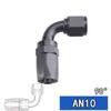 Tubo de aceite de goma AN10 0 grados, 45 grados junta de tubería de aceite fría para coche modificado trenzado de nailon resistente a altas temperaturas