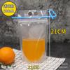 Saco de suco descartável saco de bebida auto-selante portátil desenhos animados Internet celebridade transparente leite chá saco de embalagem saco de boca selada