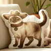 2026 Nueva Almohada Rellena de Plumas con Forma Irregular Transfronteriza Europea y Americana con Patrón de Impresión Digital, Almohada Casera Casual y Cómoda