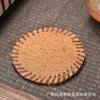 Mantelito de té hecho a mano lino fino marrón Posavasos marrón tejido aislamiento Mantelito marrón juego de té mantelito para tetera aislamiento accesorios para juego de té