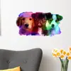 Va-F735 Pegatinas de Pared Decorativas para Dormitorio, Sala de Estar, Entrada, Perro Divertido Pintado con Láser, Autoadhesivas, Venta al por Mayor, Exportación