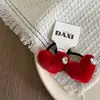Año Nuevo Rojo Amor Lazo Fresa Infantil Pasador Diadema Par Pasador Pinza Lateral Goma