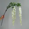 Flores de Glicinia de Rama Grande de Alta Calidad, Flores de Glicinia, Flores de Frijol, Flores Artificiales Encriptadas, Proyectos de Paisajismo con Ratán, Decoración Suave Arte Floral al por Mayor
