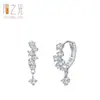 Pendientes de Plata de Ley 925 con Colgante de Diamante Cielo Estrellado Super Brillantes Nuevos Pendientes Elegantes de Gama Alta de Venta Caliente Europea y Americana Pendientes Pendientes