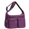 Bolsa Transversal Casual Japonesa Versátil Moderna Bolsa de Ombro Grande Capacidade Bolsa para Notebook Multibolsos Bolsa Transversal Esportiva Homens Mulheres