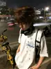 Transfronterizo 2026 Verano Nuevo Bordado de Copo de Nieve Camiseta de Manga Corta para Hombre Estilo Americano Moderna Alta Calle Holgada Elegante Camiseta