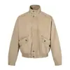 Chaqueta de trabajo de mezclilla lavada y desgastada estilo retro americano para hombre, estilo punk, diseño moderno, bolsillos grandes, abrigo de corte holgado