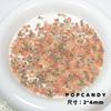 Contas de arroz de amendoim contas de vidro importadas contas DIY acessórios de joias artesanais colar pulseira cor creme versátil uniforme