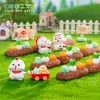 Paisaje en miniatura, granja de jardín de pollitos creativos y adorables, accesorios decorativos DIY, jardinería con musgo, paisajismo, adornos pequeños