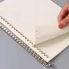 Cuaderno de hojas sueltas engrosado, cuaderno de espiral para estudiantes, cuaderno simple rayado, bloc de notas cuadriculado translúcido esmerilado