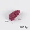 Modelo de fruta de simulação em TPR borracha macia milho uva brinquedo de descompressão mini simulação comida brincar apertar música em estoque lote