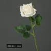 Sensación de Alta Calidad Hidratante Rosa Artificial de un Solo Tallo Adorno de Decoración para Mesa de Comedor del Hogar Accesorio de Flor Artificial para Fotografía de Bodas