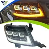 Adequado para montagem de farol Hilux VIGO 2012-2014 modificada com luzes diurnas LED de tripla lente