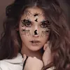 Pegatinas de tatuaje de araña de Halloween al por mayor transfronterizas, pegatinas de tatuaje temporal de araña realista de terror para fiestas