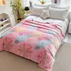 Manta de forro polar tipo copo de nieve Amazon para comercio exterior transfronterizo, manta gruesa de forro polar de leche para siesta en la oficina, manta de forro polar de coral para otoño e invierno
