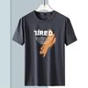 Fabricante de Origem Seda Gelo Fitness Manga Curta Malha Respirável Tamanho Grande Verão Corrida Fino Treino Masculino t Solto e Versátil