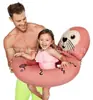 Fábrica de Dongguan Hecho a Medida Inflable de PVC Asiento Infantil para Niños PVC Engrosado Suministros de Natación para Bebés Animal Yate Pequeña