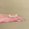 Anillo Abierto de Perla Barroca Francesa para Mujer Anillo de Dedo Índice Apilable de Nicho Lujo Ligero Gama Alta Versátil Ajustable Europeo y Americano