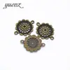 YuenZ DIY acessórios de joias vintage liga pingente de crisântemo pingente atacado 28 * 21MM Q194