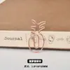 Fabricante de Clips de Papel al por Mayor Amazon Más Vendido Carta de Amor Clips de Papel Metálicos Chapados en Oro Rosa