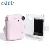 Adecuado para Polaroid Instax Mini12 Funda de Almacenamiento Transparente para Fotos, Estuche de Cristal Anticaídas y Antideslizante con Correa