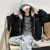 Ropa para niños, chaqueta con capucha de otoño para niñas, nuevo estilo de otoño y primavera 2026, chaqueta de cuero moderna para niñas mayores
