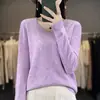 Suéter de Tricô Peça Única Sem Costura Outono e Inverno Gola V Feminino Multicor Versátil Estilo Preguiçoso Outerwear Suéter de Manga Longa Feminino Guangzhou Shisanxing