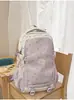Mochila nueva de alta apariencia estilo coreano ins fresca y dulce de colores de caramelo para estudiantes de secundaria y preparatoria, mochila ligera y de gran capacidad