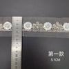 Tubo de Cuentas Encaje de Diamantes Moda Computadora Bordado Malla Código de Barras Vestido Decoración Hogar Suave Encaje de Cuentas