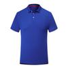 King Style Single Lar manga curta personalizado cor sólida T-shirt high-end Business Work Clothes Casal casual bordado verão