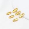 Fecho de lagosta banhado a ouro 18K real 801 com preservação de cor Fecho de fecho de gota d'água em ouro 14K com fecho de conexão para pulseira e colar B102